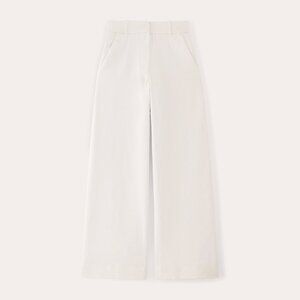 Everlane Women's Phoebe Trouser in White, Size 8, Cotton